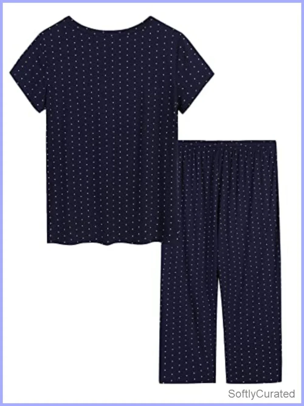 Viscose Made from Bamboo Pajama Set - Moisture Wicking Capri PJs